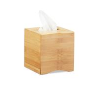 Square tissue box Eco-friendly Removable Base Bamboo Tissue Dispenser Natural