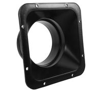 Square to Duct Transition Connector Mounting Flange | Plastic Build, Integrated Sealing Groove, Predrilled Holes, for Residential Hvac Renovation and Quieter Airflow