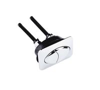 Square Toilet Dual Push Button Flush Replacement, Outer Size 72mm X 50mm, Double Buttons for Ceramic Water Tank Cover