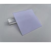 Square Translucent Black Tea Grey Acrylic Board for Advertising,DIY Scraft,Customize LED Screen Cover 1mm Thickness(Opaque White,400x400mm 2PCS)