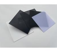 Square Translucent Black Tea Grey Acrylic Board for Advertising,DIY Scraft,Customize LED Screen Cover 1mm Thickness(Random Mix Colors,300x300mm 2PCS)