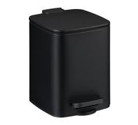 Square Trash Can Bathroom Bin Pedal 6 Litre Waste Rubbish Rectangular Soft-Close