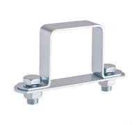 Square Tube Buckle Bracket Galvanized Steel 10mm(10 * 10mm 20pcs) | Fits 10x10mm square tubes, galvanized finish, rust resistant, sturdy carbon steel, easy bolt installation