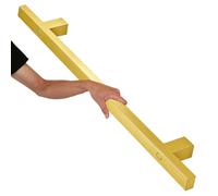 Square Tube Handrails, Wall Mount Staircase Handrail Modern Industrial Pipe Stair Rail for Indoor Outdoor Steps, 440lbs Load, Non-Slip Grab Handle for Loft Porch, Gold(8.2ft/250cm)
