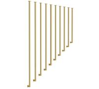 Square Tube Stair Balustrade Posts L-Shaped Metal il Ceiling-Mounted Stair Railing Slip-Resistant Safety Guardrail with Screw Kit (10 Included)