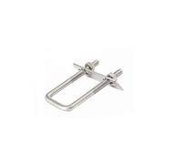 Square U-Bolt 304 Stainless Steel Square Clamp Right Angle u-Shaped Tube Fixing Piece