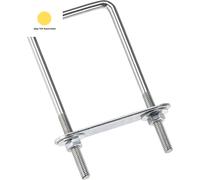 Square U-Bolts 2"(50Mm) Inner Width 150Mm Length Carbon Steel M6 W