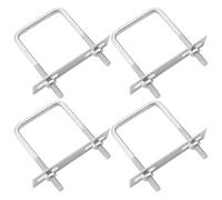 Square U-Bolts Set Of 4 Stainless Steel 304 With Nuts And Backing Plates For Trailer Frames Or Marine Use 0.24 D X 1.97 W X 3.15 L