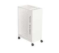 Square Umbrella Stand Rack with Removable Drip Tray, Free Standing Industrial Umbrella Holder for Hotel Offices Entryway,White-40x26x65cm