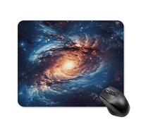 Square Universe Gala Mouse Pad Non-Slip Rubber Small Cute Mouse Pad Mini Travel Gaming Mousepad Washable Funny Computer Mat Waterproof for Laptop Office Home Men Women
