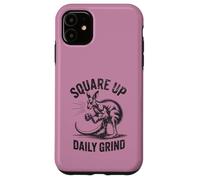 Square Up Daily Grind Kangaroo Workout Fighter Kickboxing Case for iPhone 11
