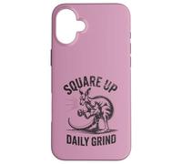Square Up Daily Grind Kangaroo Workout Fighter Kickboxing Case for iPhone 16 Plus