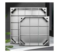 Square Utility Sewage Basin Cover Heavy Duty Hidden Skimmer Lid Load Bearing Invisible Manhole Cover for Driveway Highways 50x50cm (19.7x19.7in) Recessed Design Protection