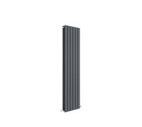 Vertical Double Panel Radiator 3105 BTU Anthracite 1500x 354mm Balterley Grey One Size