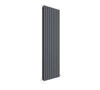Square Vertical Double Panel Radiator - 1800mm x 528mm - 5810 BTU - Anthracite