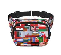 Square Waist Bag for Outdoor Sport â€“ Adjustable Double Layer Travel Belt Pouch