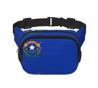 Square Waist Bag with Stylish Nevada State Flag Print â€“ Breathable Double Layer Design for Outdoor Sport and Travel
