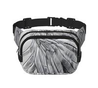 Square Waist Bag with Stylish Sketching an eagle Print â€“ Breathable Double Layer Design for Outdoor Sport and Travel
