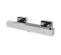 Square Wall Mount Shower Thermostatic Bar Valve Tap (Kit Not Included) - Chrome - Balterley