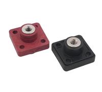 Square Wall-Through Terminal Post 150A Brass Nickel-Plated High Torque Sealed Gasket For Energy Storage Battery Cabinets