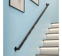 Square WallRailing 60cm540cm Adjustable Handrail for Indoor/Outdoor Steps Antislip Metal Support Bar for Mezzanine Porch Safe & Durable (0.8m)