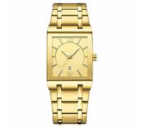 Square Watches for Men and Women Stainless Mens Square Watch with Date Analog Quartz Fashion Wristwatch Easy Read Watches for Men (B, One Size)