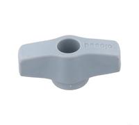 Square Water Supply Valve Knob for Gas Boilers - Pressure Relief Valve Control Handle Grip Replacement Part Heating System Maintenance Accessory Grey Plastic Standard Size