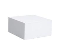 Square Wedding Dress Shop Display Stands 40x40x30 cm White Retail Fixtures for Showcasing Collections Figures Shoes - Perfect for Bridal Boutique Merchandising
