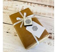 Square White Christmas Snowflake Rubber Stamp, Winter Crafting Tool, Scrapbooking Supplies, Holiday Card Making