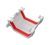 Square White Gutter Union Joint, Freeflow 114mm Rain Water Systems