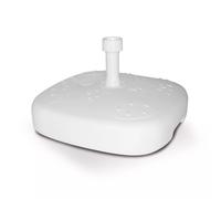 (Square With Round Corners 18L) 14L 18L 20L White Plastic Stand Shade Parasol Base