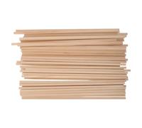 Square Wooden Dowels Unfinished Natural for Crafts 50pcs