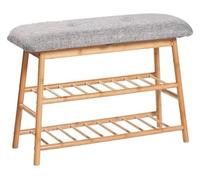 Square Wooden Footstool Bench Upholstered Linen Stool with 4 Legs Comfortable Support for Living Room Bedroom Stylish Foot Rest for Home Decor