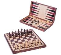 SQUARE - Wooden Game Set - 3 in 1 - SENATOR - Chess - Backgammon - Checkers