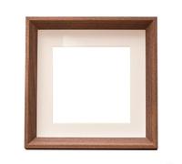 Square Wooden Photo Frame 12 Inch With Acrylic Panels, Suitable For Home Or Office Use To Elegantly Display Favorite Photographs On Various Surfaces(Walnut color)