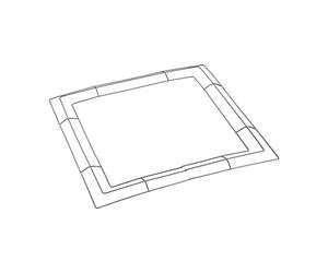 Square Wreath Frame | Metal Wire Wreath Base,Holiday Party Decoration Wreath Making Kit, Autumn Wreath Accessories for Floral Arrangements Craft