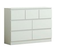 SQUAREBOXX Carlton 7 Drawer Cabinet in Matt White - White
