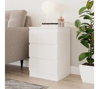 SquareBoxx Fairfield Matt Minimalist Chest of Draws 3 Draw in White SquareBoxx White