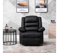 SquareBoxx Hawthorne Recliner Armchair in Black SquareBoxx Black