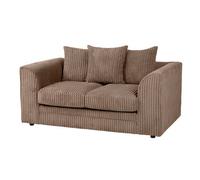 SquareBoxx Lennox Coffee Jumbo Cord 2 Seater Sofa