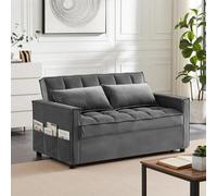 SquareBoxx Madrid 2 Seater Sofa Bed - Grey