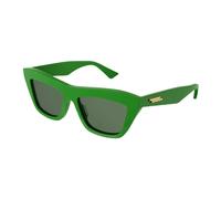 Squared Cat Eye Sunglasses - female - Bottega Veneta - Sunglasses - Green - 55 MM - Accessories 55 MM