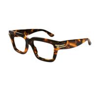 Bottega Veneta BV1324O 002 Unisex Optical frames Acetate Havana Transparent Squared
