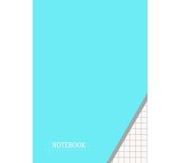 Squared Paper Notebook A4 - 1cm (10mm) Quad Ruled Grid | 110 Pages | For Math, Science, Graphing & Writing | Glossy Soft Cover | Sky Blue Color