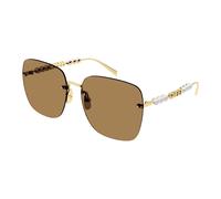 Squared Sunglasses, female, Gucci, Sunglasses, Yellow, 63 MM, Accessories 63 MM