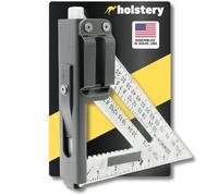 SquareMaster Pro | Square Holder - Clip-On Rafter Square Holster for Tool Belt - Great for Carpenters, Framing, Woodworking - Spring Steel Belt Clipâ€¦