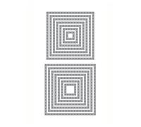 Squares Die Cut for Stitching, Essentials by Ellen, Layering Stackable Nesting Panels Matting Embroidery Needlework Sewing. DIY die cuts for Card Making and Scrapbooking
