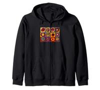 Squares with Concentric Circles by Wassily Kandinsky (1913) Zip Hoodie