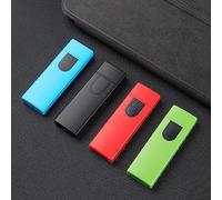 SquareX Electronic Lighter - USB Rechargeable, Windproof, Touchscreen Ignition - Ultra-Thin, Mute - Perfect for Men, Boyfriends, Father's Day & Valentine's Day Gifts