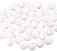 SquarezhenBo 10Pcs White Rattle Inserts, Noise Maker Ball, Squeaky Replacement Toy for Pet Baby - 28mm